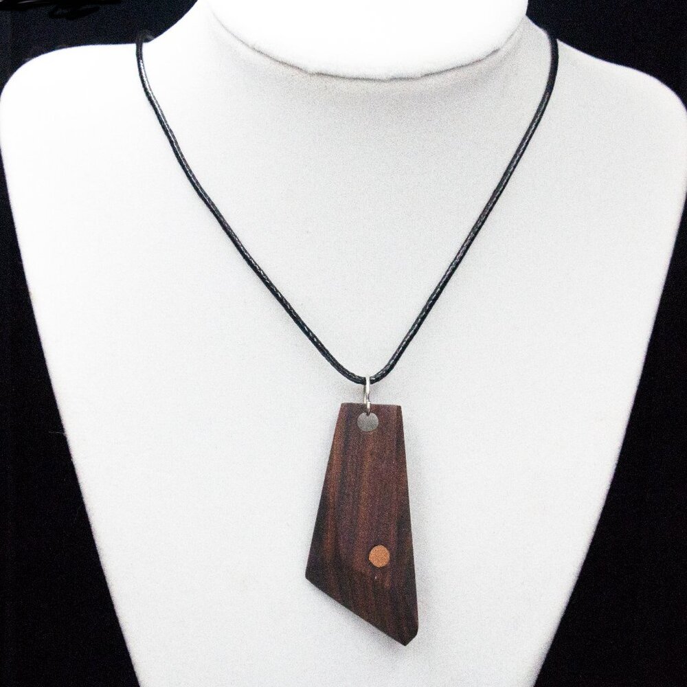 Multi-Surface Wood Trapezium Pendant - Jnpnnb1